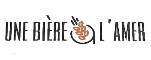 Logo de bière à la mer